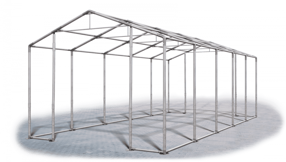 Garážový stan 6x10x3,5m střecha PVC 560g/m2 boky PVC 500g/m2 konstrukce ZIMA Bílá Bílá Modré,Garážový stan 6x10x3,5m střecha PVC 560g/m2 boky PVC 500g