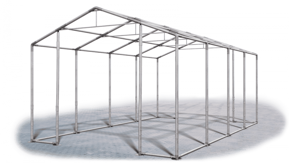 Garážový stan 8x8x4m střecha PVC 560g/m2 boky PVC 500g/m2 konstrukce ZIMA Zelená Bílá Červené,Garážový stan 8x8x4m střecha PVC 560g/m2 boky PVC 500g/m