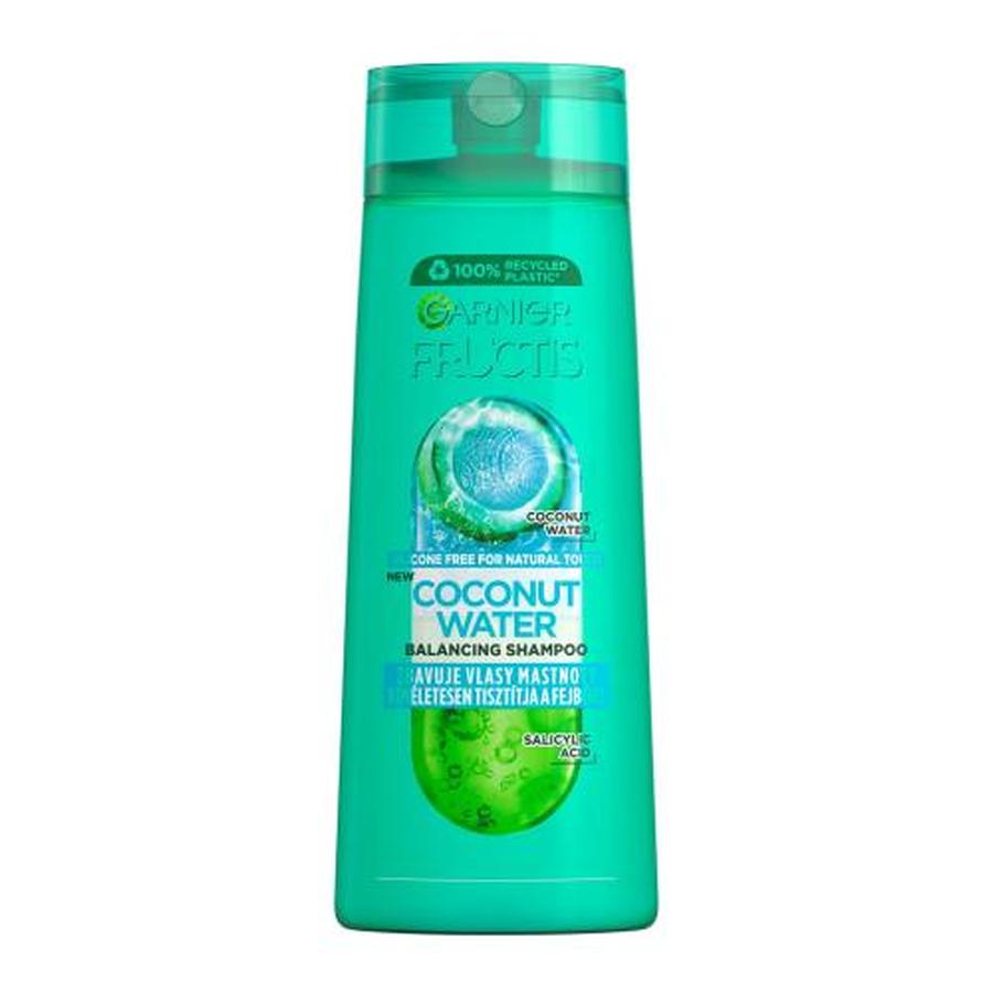 Garnier Fructis Coconut Water 250 ml šampon pro ženy na mastné vlasy