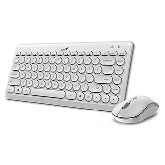 Genius LuxeMate Q8000, sada klávesnice s bezdrátovou optickou myší, 4x AAA, CZ/SK, klasická, kulaté klávesy typ 2.4 [Ghz], bezdrát
