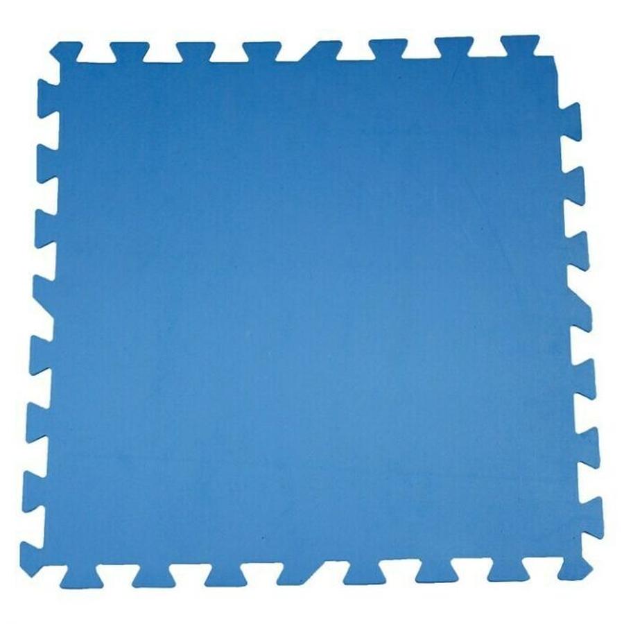German Podlahová ochranná rohož / 9 ks / 2,25 m² / 50 x 50 cm / tloušťka 0,4 cm / systém puzzle / plast / modrá