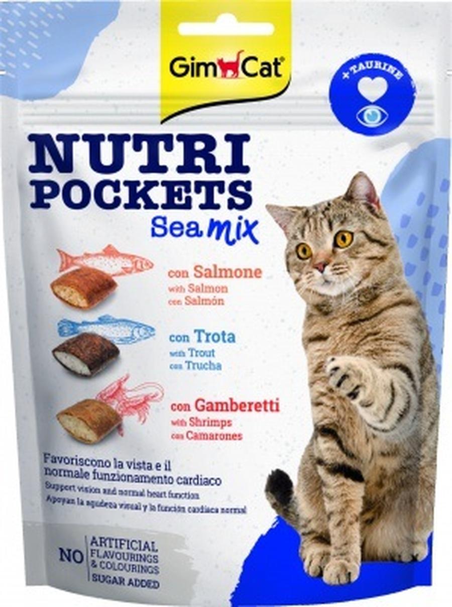 GimCat Nutri Pockets Mořský Mix 150 g