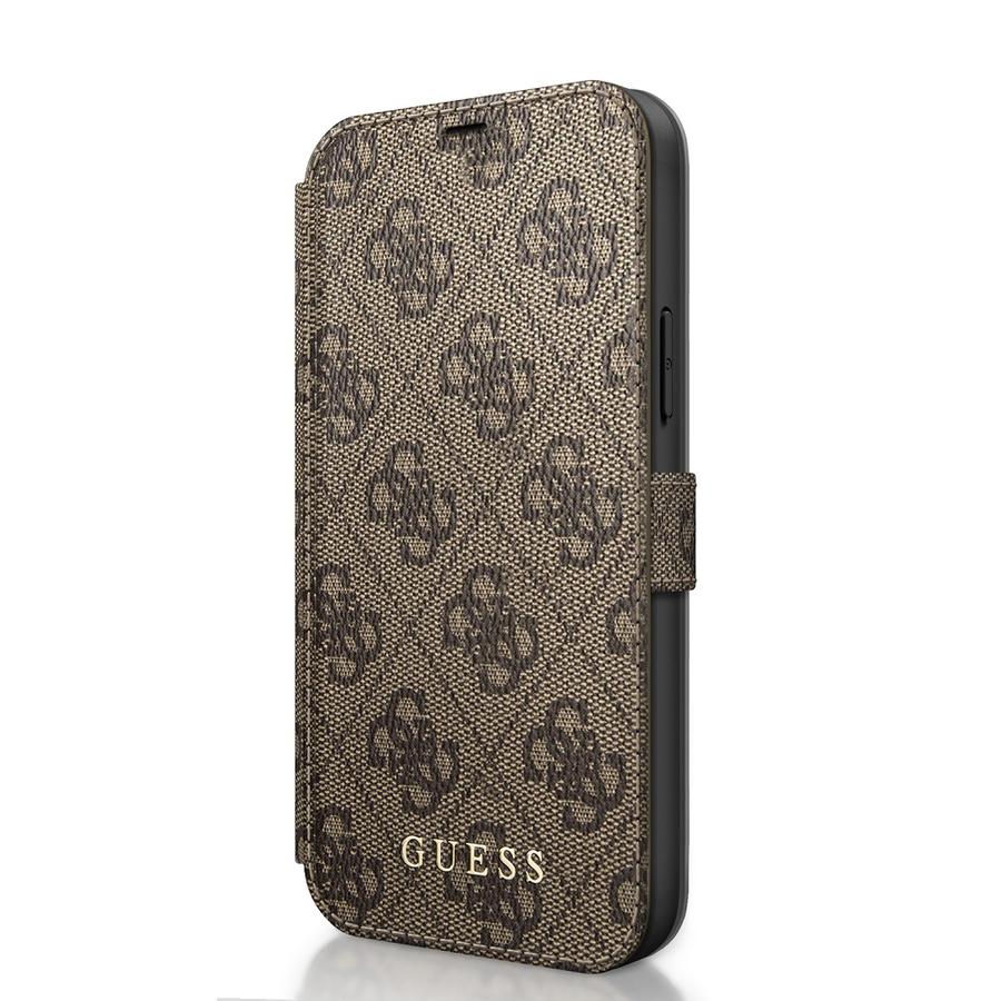 Guess 4G flipové pouzdro GUFLBKSP12S4GB Apple iPhone 12 mini brown