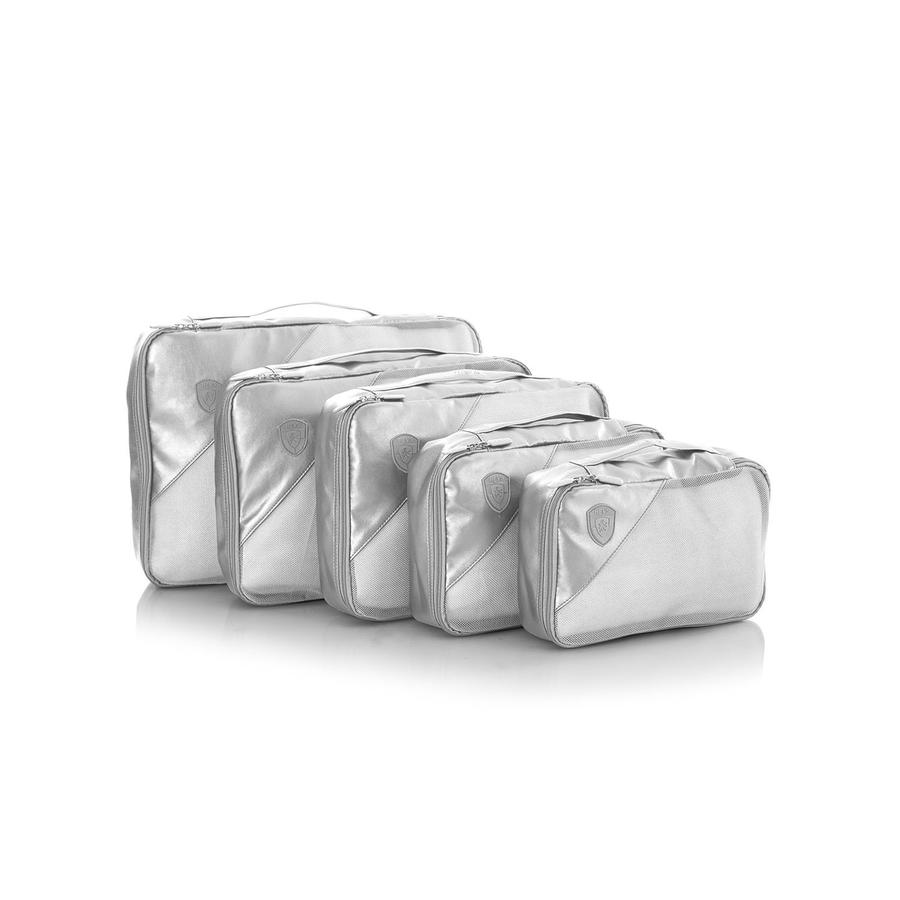 Heys Metallic Packing Cube 5pc Silver