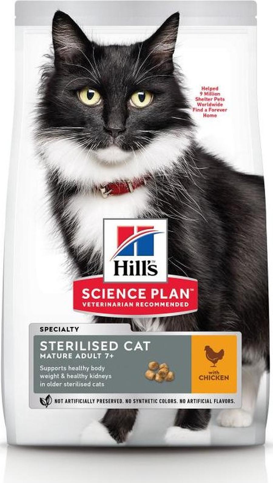 Hill's Feline Mature Adult 7+ Sterilised Chicken 10 kg