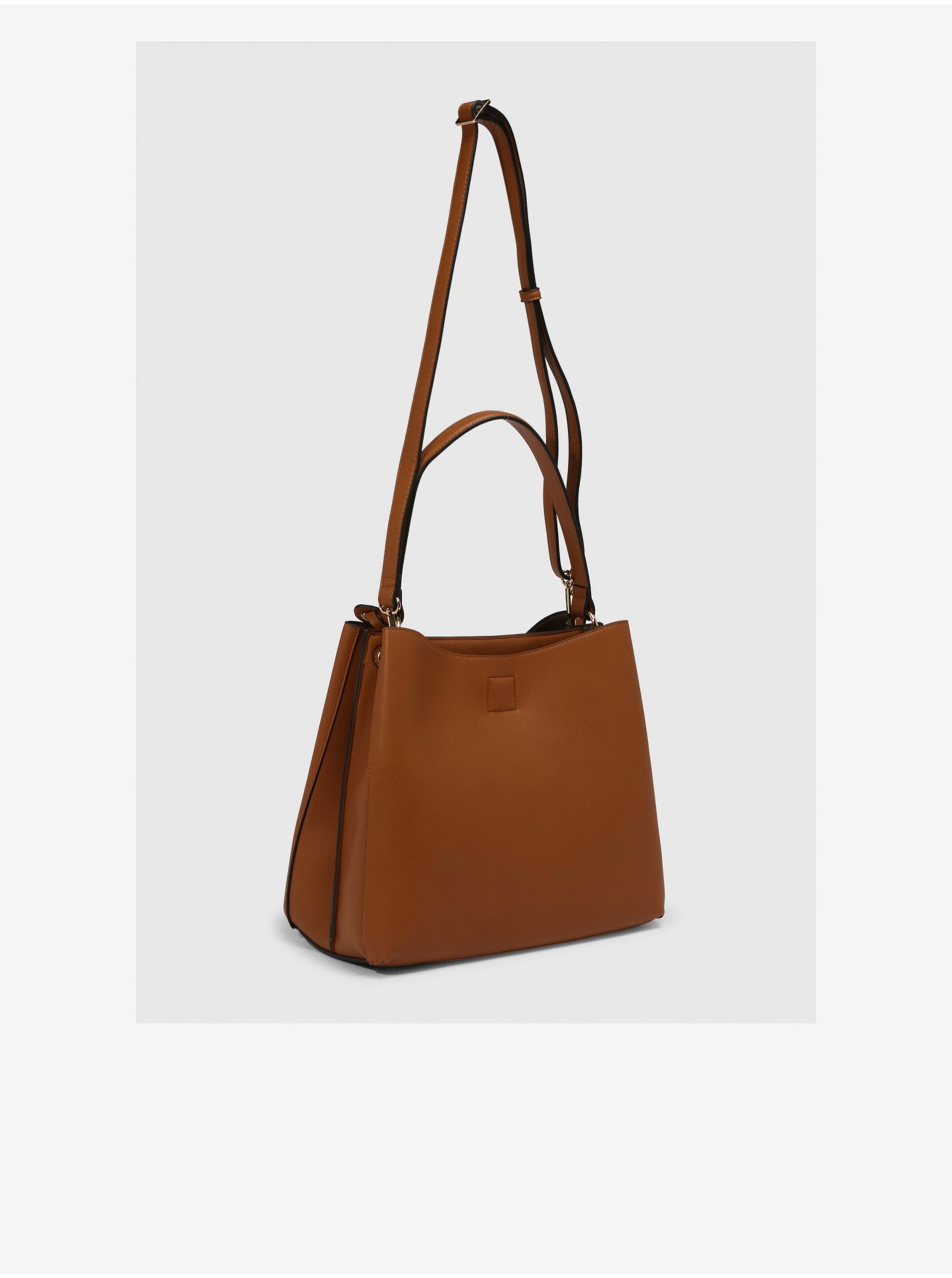 Hnědá dámská kabelka L.CREDI Filippa Hobo Bag Cognac