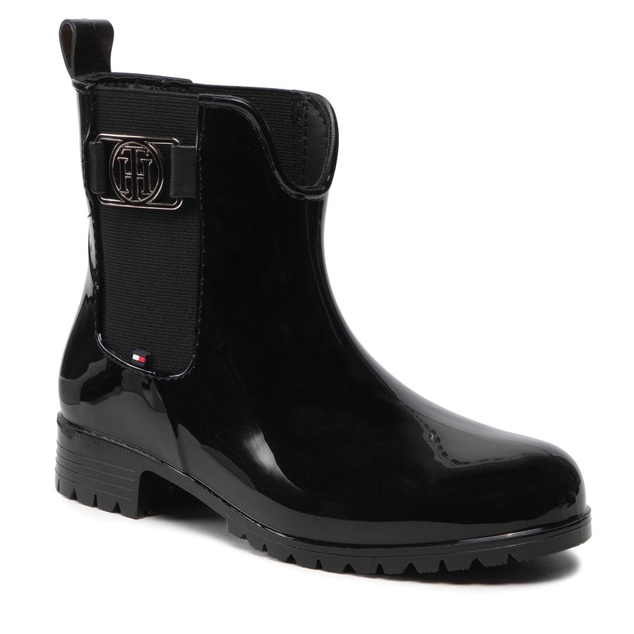 Holínky TOMMY HILFIGER - Th Hardware Rainboot FW0FW06129 Black BDS