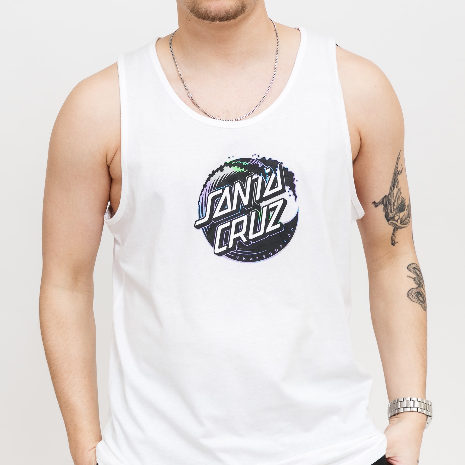 Holo Wave Dot Vest White M