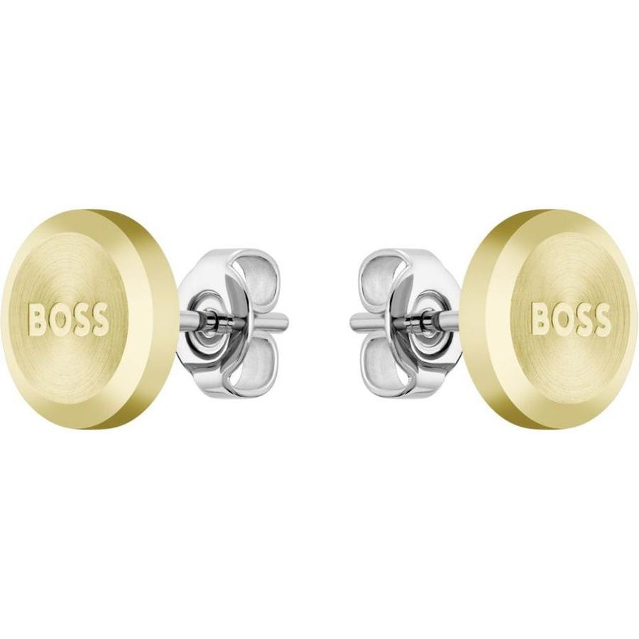 Hugo Boss Minimalistické pozlacené náušnice Yann 1580478