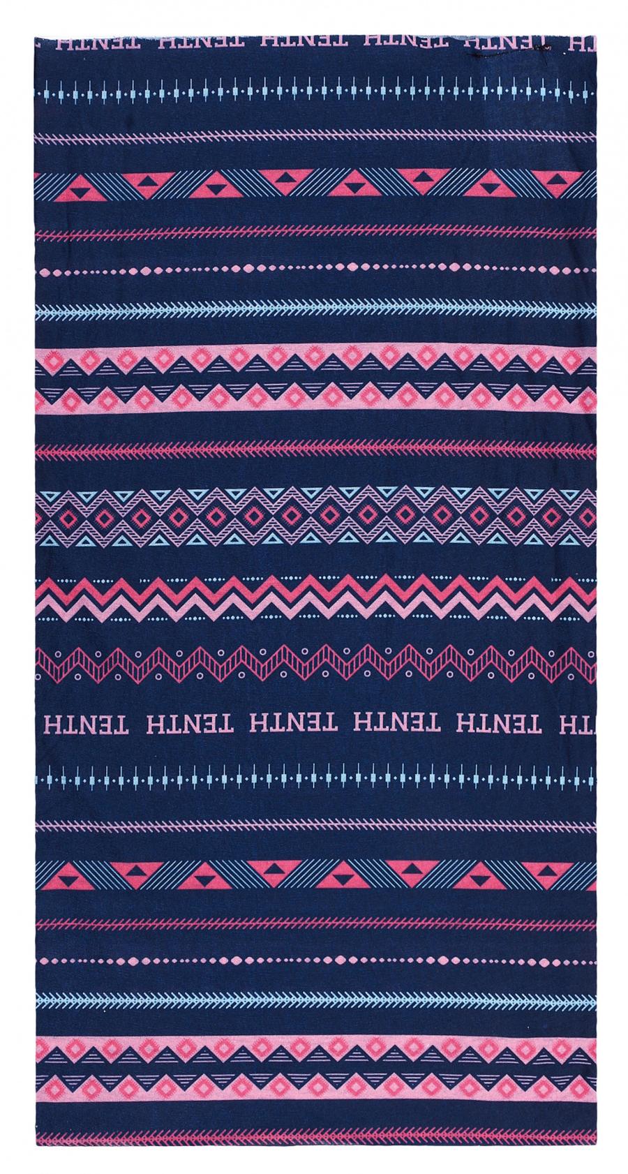 Husky Printemp UNI, pink triangle stripes multifunkční šátek
