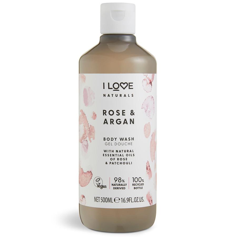 I LOVE Naturals Sprchový gel 500 ml - růže & argan