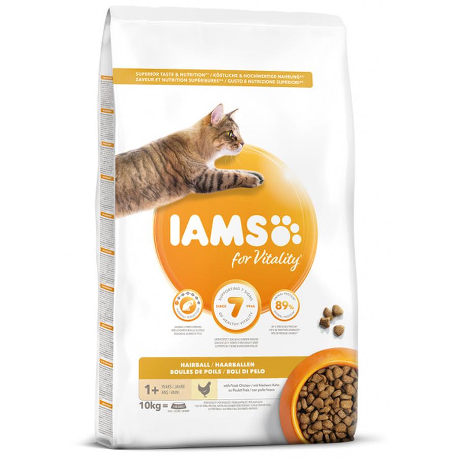 IAMS Cat Adult Hairball Reduction Chicken 10kg