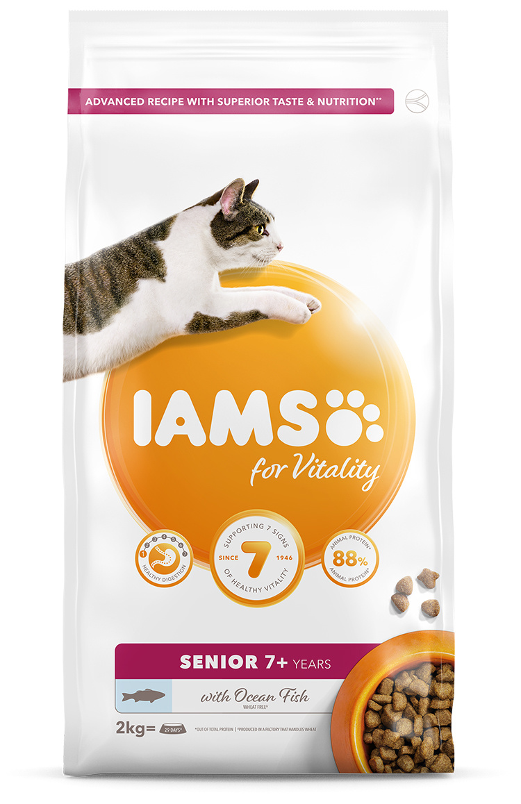 IAMS Cat Senior Ocean Fish 2kg