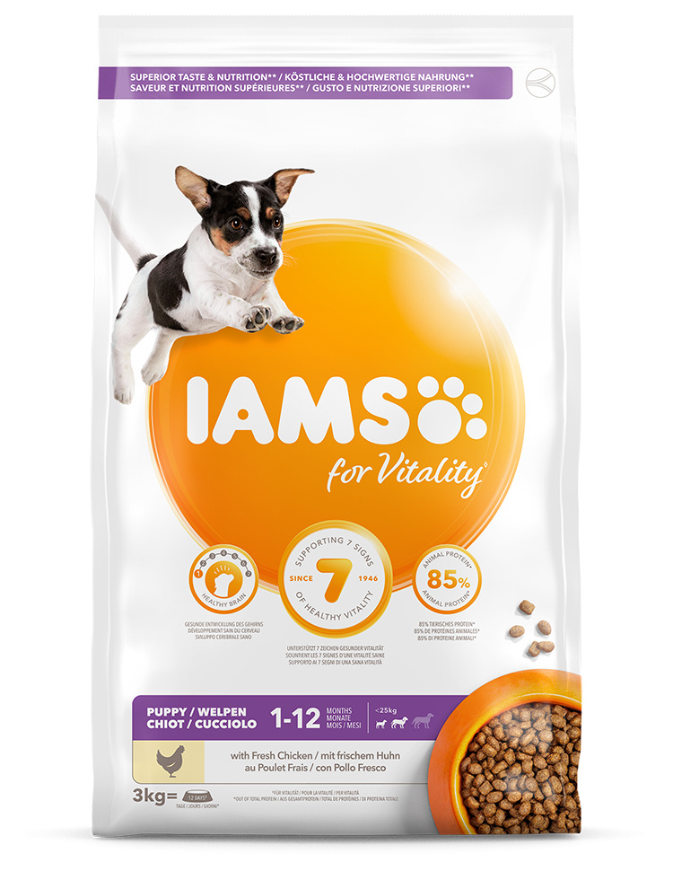 IAMS Dog Puppy Small & Medium Chicken 3kg