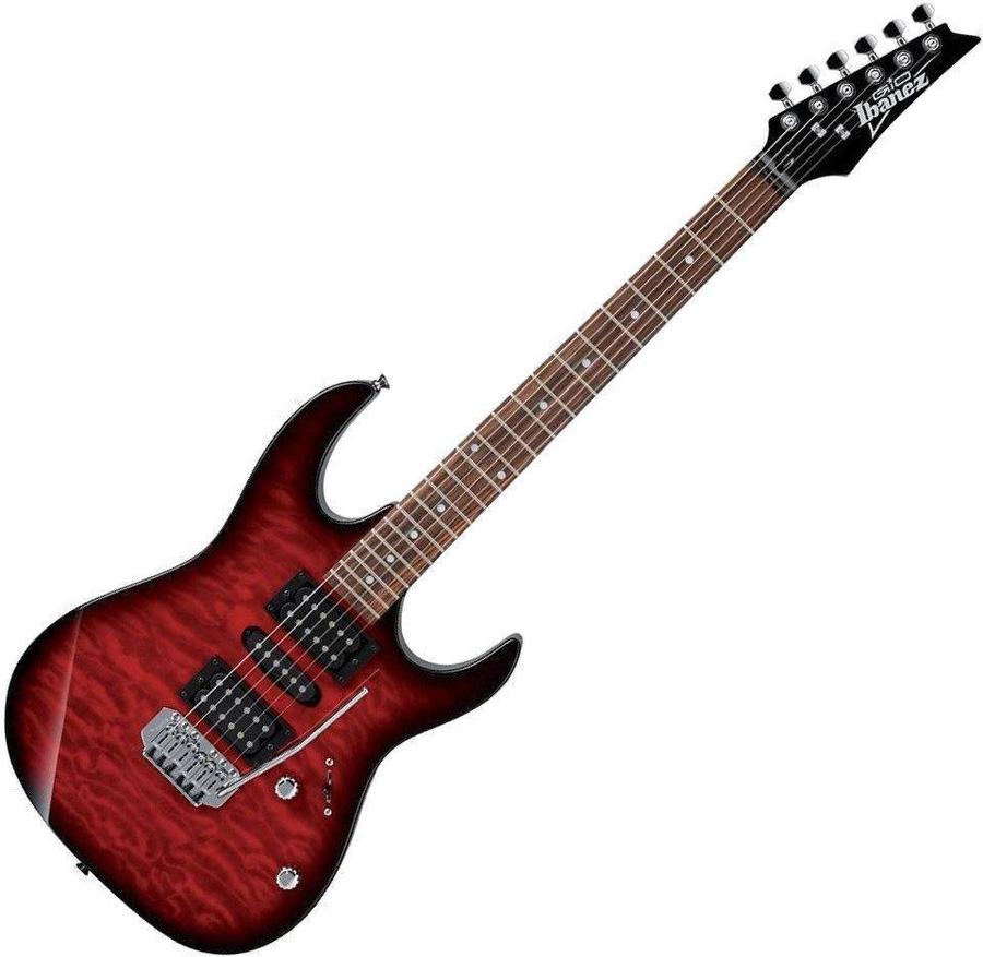 Ibanez GRX70QA-TRB Transparent Red Burst