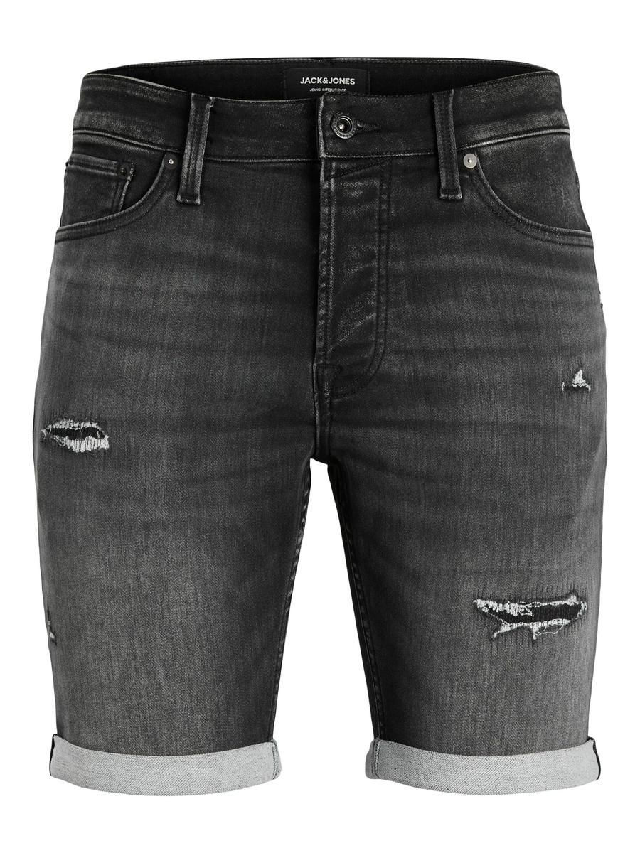 Jack&Jones Pánské kraťasy JJIRICK Regular Fit 12224129 Black Denim M