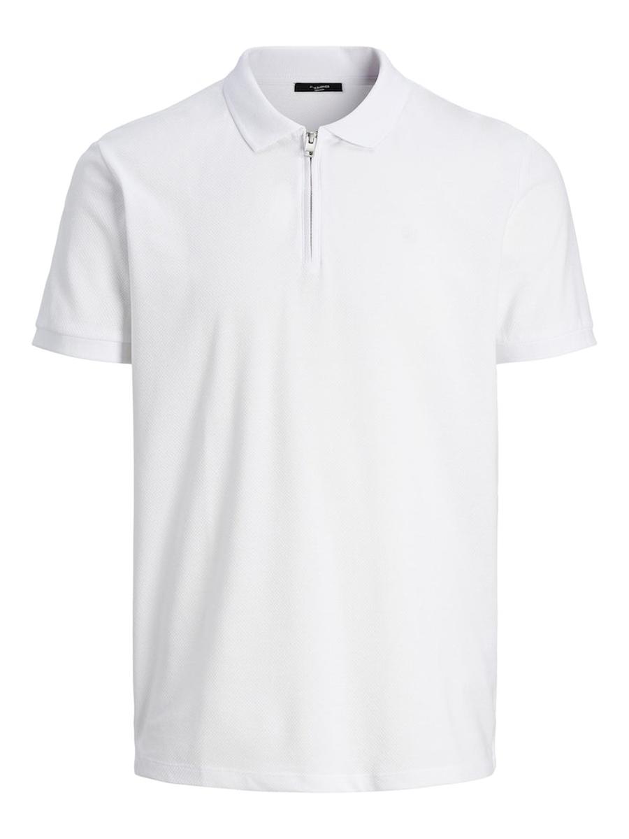 Jack&Jones Pánské polo triko Standard Fit JJEPAULOS 12236235 Bright White XXL