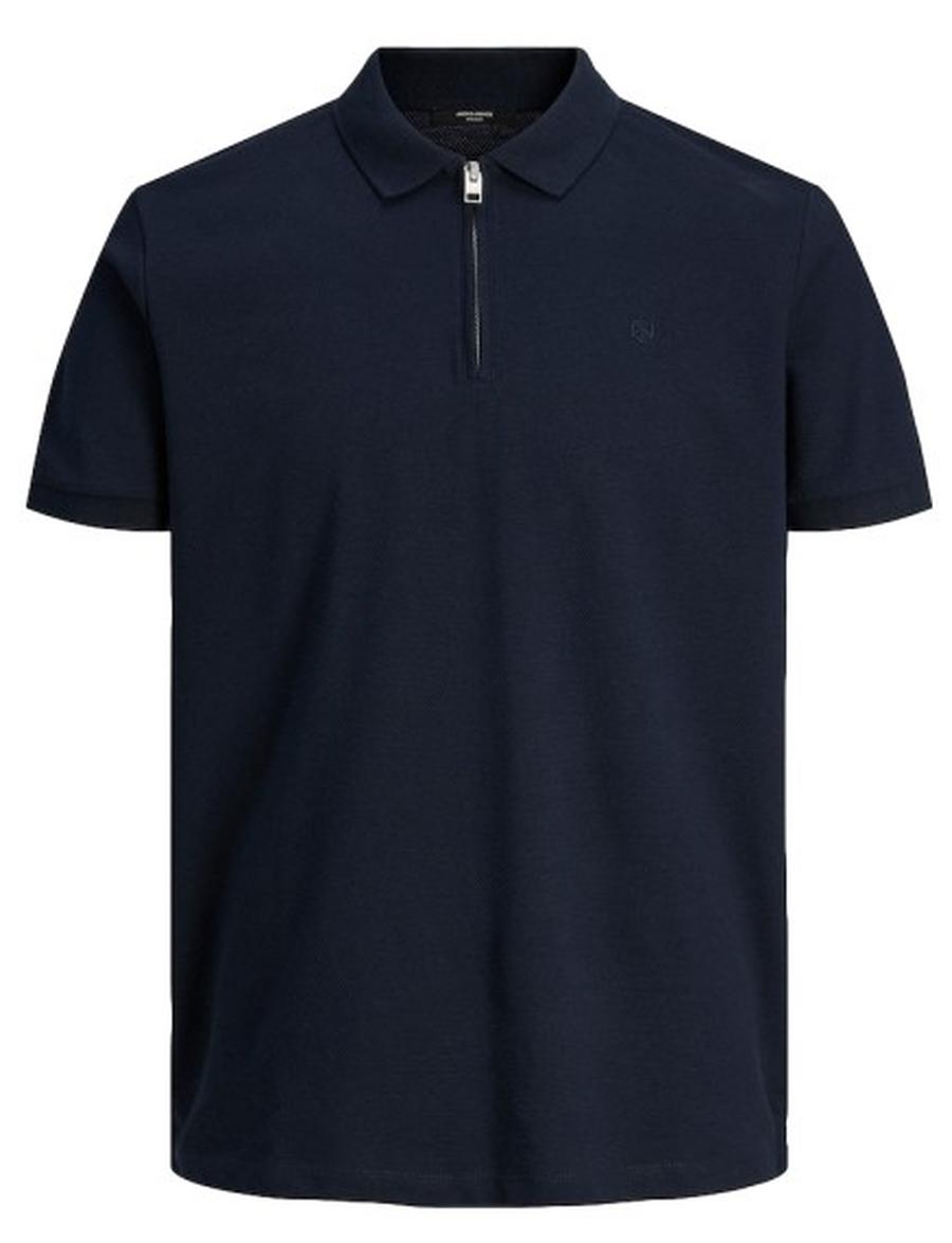 Jack&Jones Pánské polo triko Standard Fit JJEPAULOS 12236235 Navy Blazer XXL