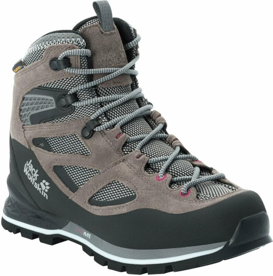 Jack Wolfskin Force Crest Texapore Mid W Tarmac Grey/Pink 42,5 Dámské outdoorové boty