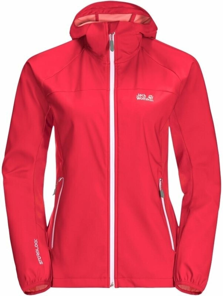 Jack Wolfskin Outdorová bunda Eagle Peak II Softshell W Tulip Red 2XL