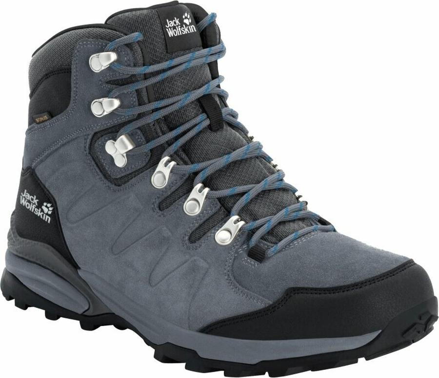 Jack Wolfskin Pánské outdoorové boty Refugio Texapore Mid Grey/Black 42