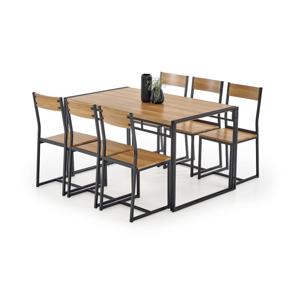 Jídelní set Botisch - 6x židle, 1x stůl