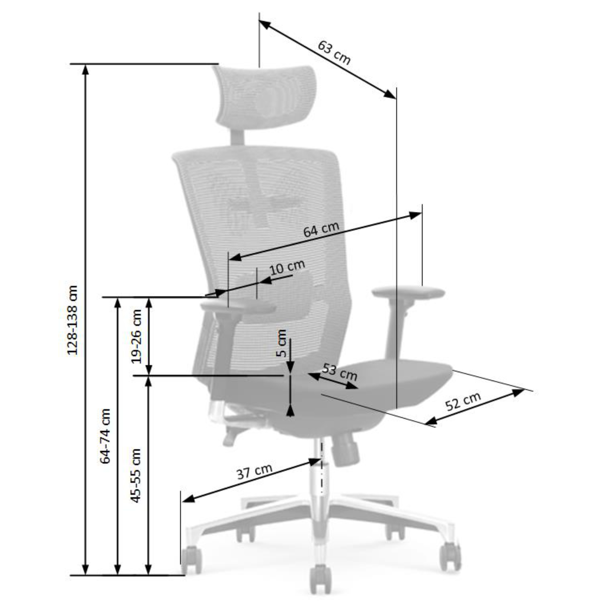 Kancelářská židle OMBOSODUR černá/šedá