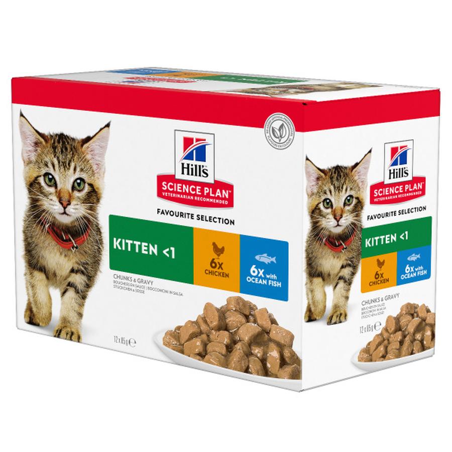 Kapsička Hill´s Science Plan Feline Kitten Multipack Chicken & Ocean Fish 12x85g