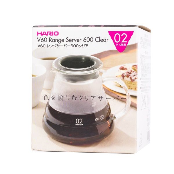 Konvice RANGE SERVER Hario V60 600ml,Hario V60 Range Server 600ml  konvice na kávu