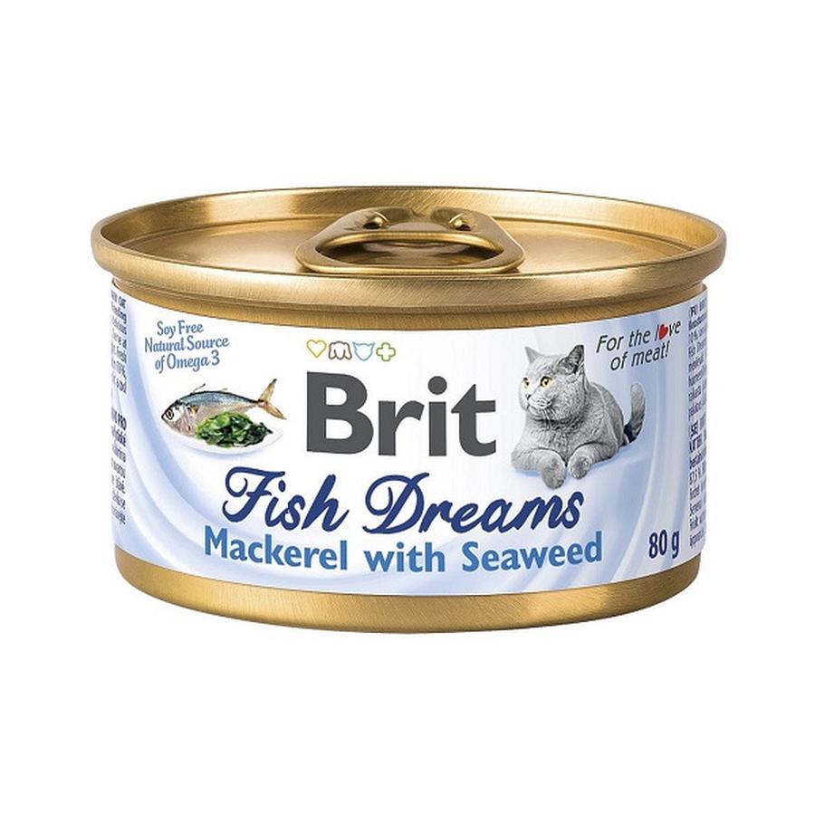 Konzerva Brit Fish Dreams Mackerel & Seaweed 80g