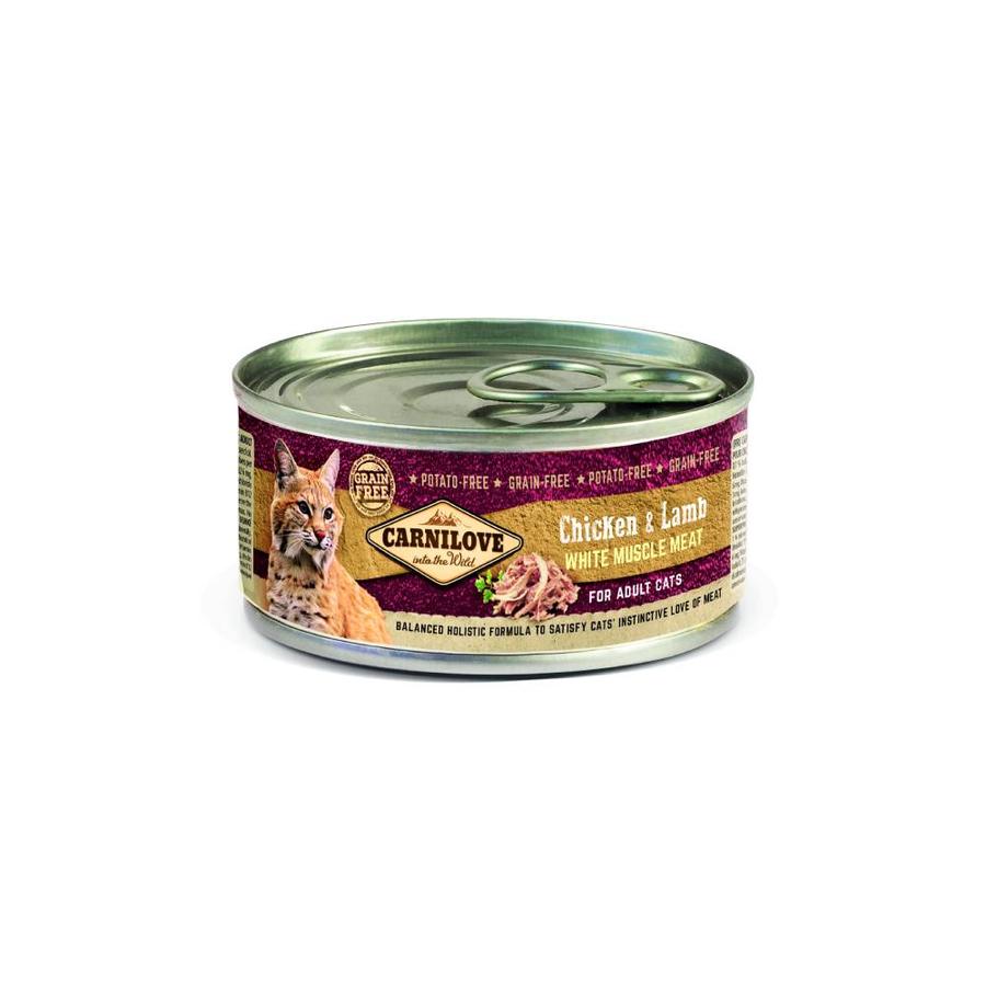 Konzerva Carnilove WMM Chicken & Lamb for Adult Cats 100g