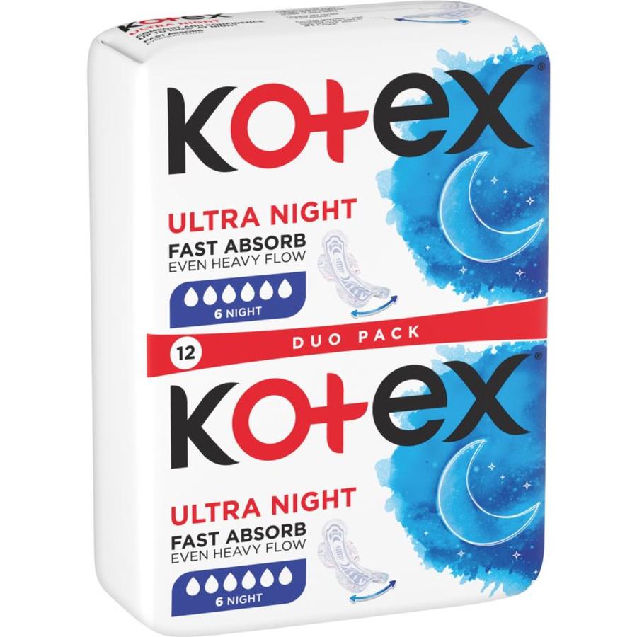 Kotex Ultra Comfort Night vložky 12 ks