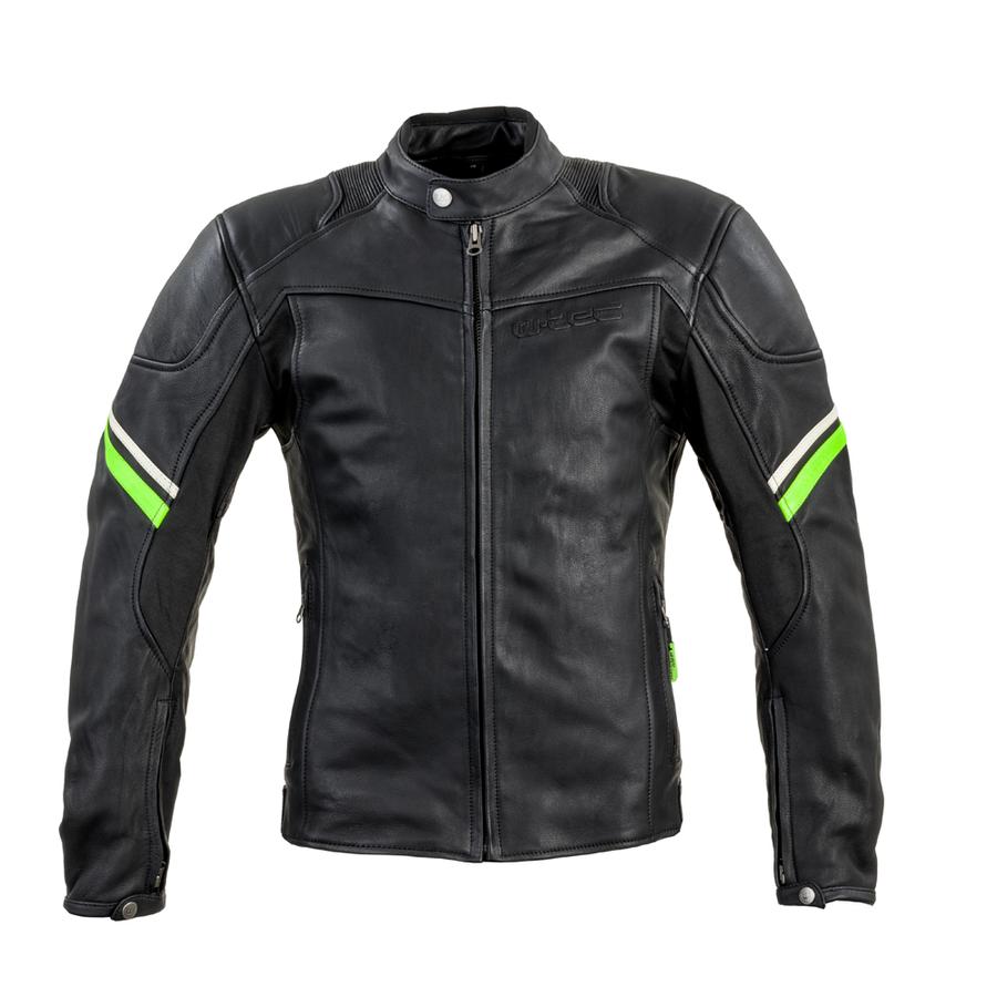 Kožená moto bunda W-TEC Montegi  matně černá  4XL