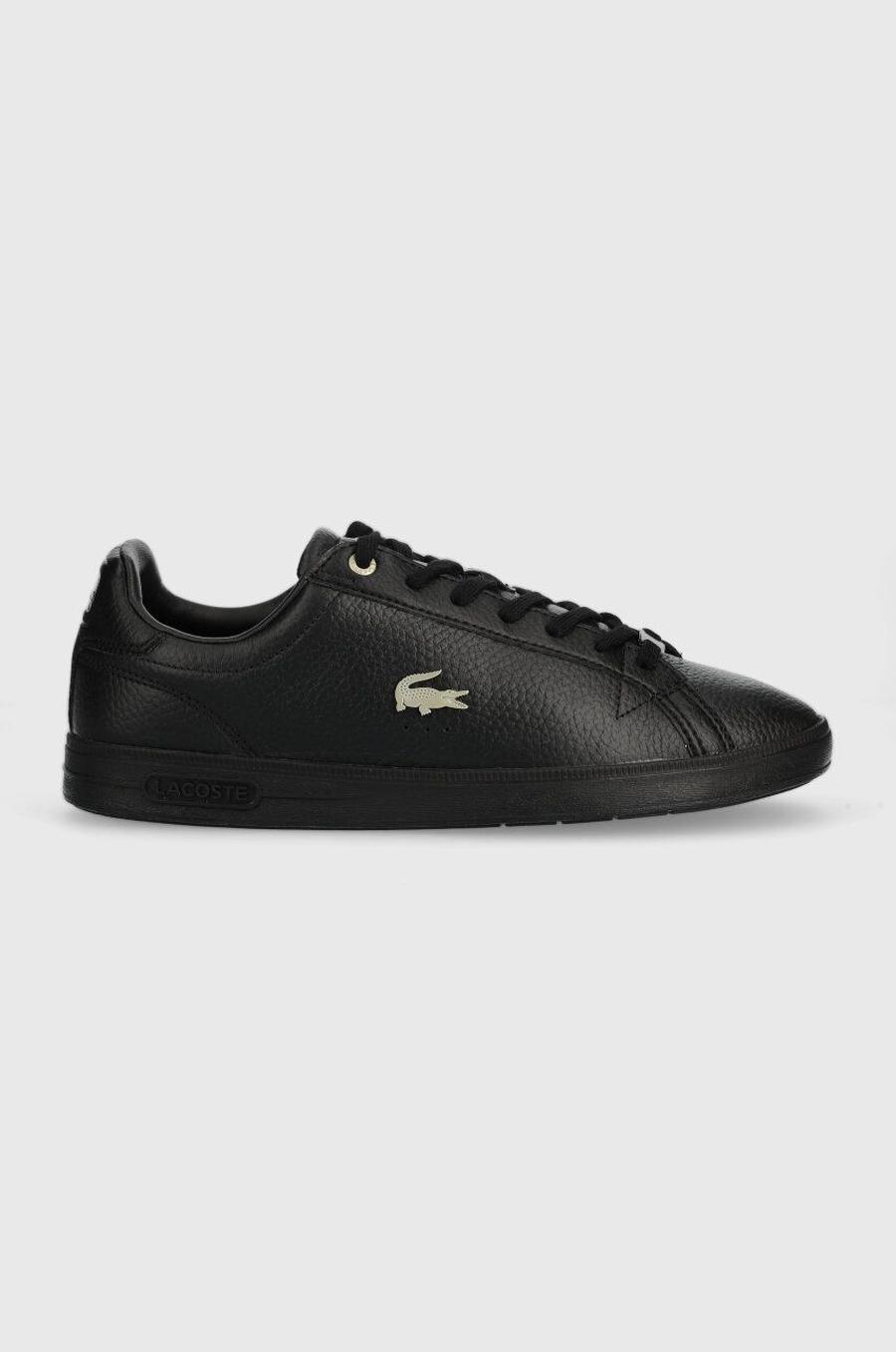 Kožené sneakers boty Lacoste GRADUATE PRO černá barva, 45SMA0118