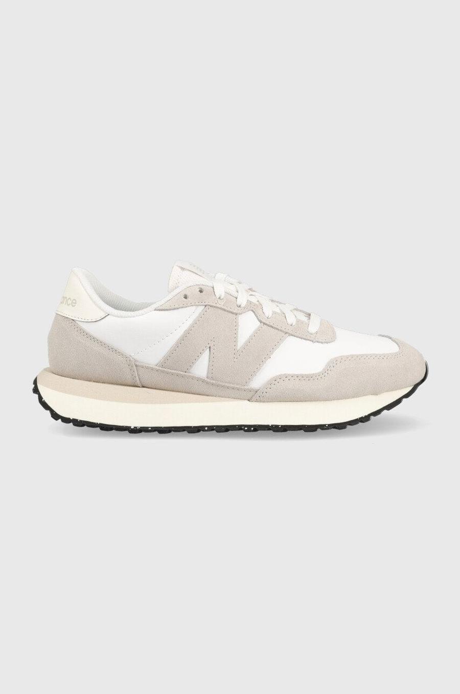 Kožené sneakers boty New Balance MS237SE šedá barva