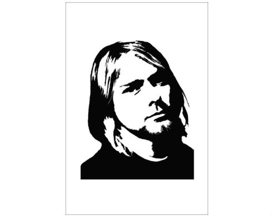 Kurt Cobain Plakát 61x91 Ikea kompatibilní