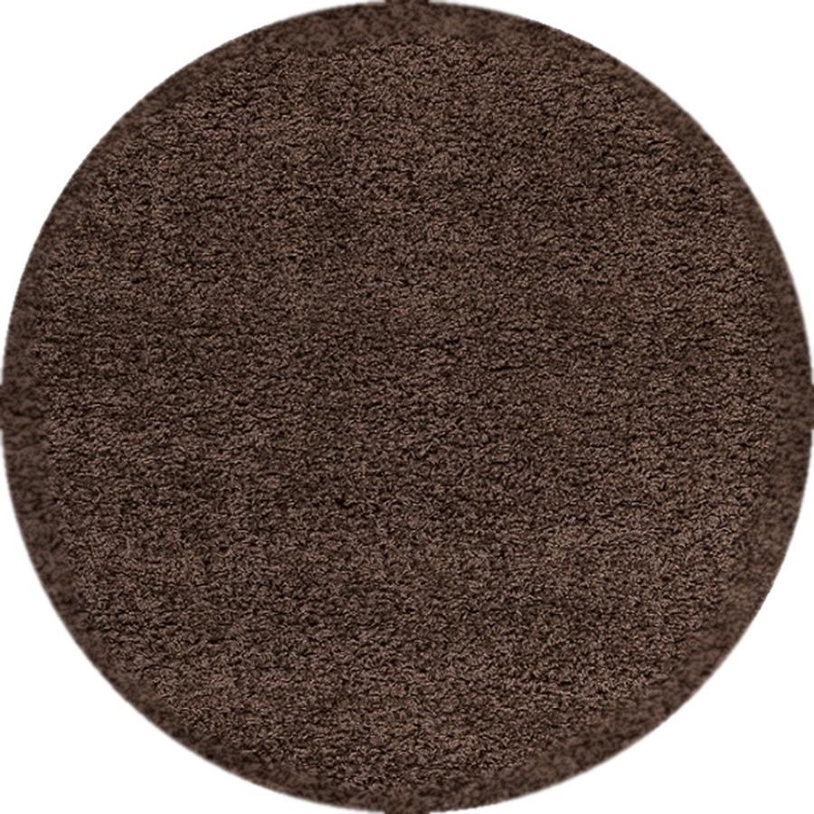 Kusový koberec Dream Shaggy 4000 Brown kruh-80x80  kruh