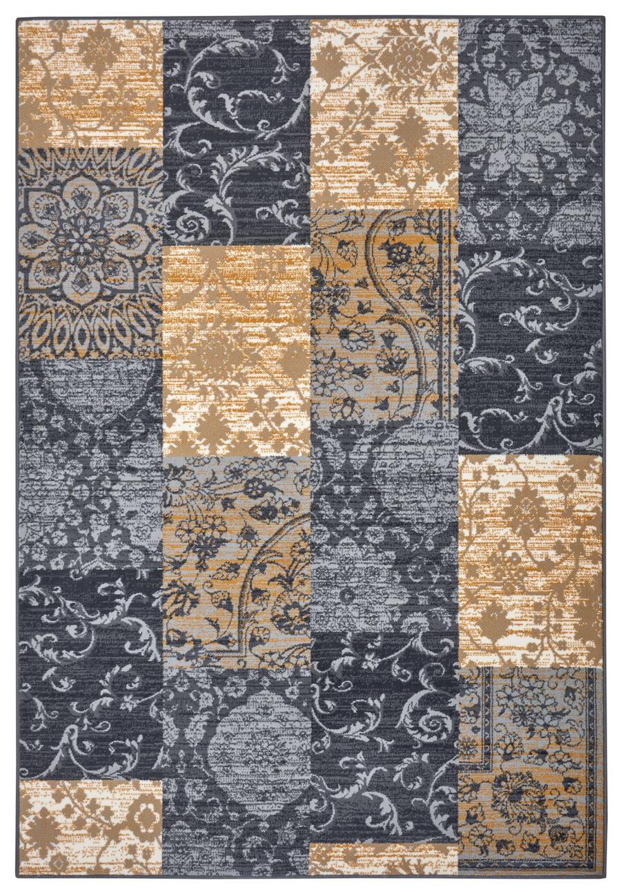 Kusový koberec Gloria 105522 Grey Mustard-160x230