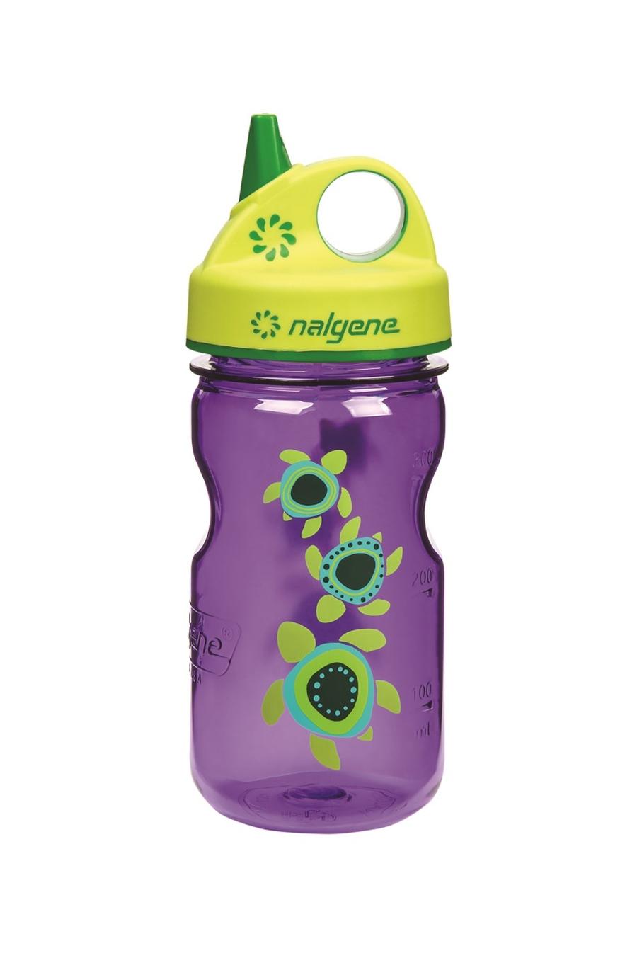 Láhev Nalgene Grip´n Gulp 350 ml purple/sea turtles