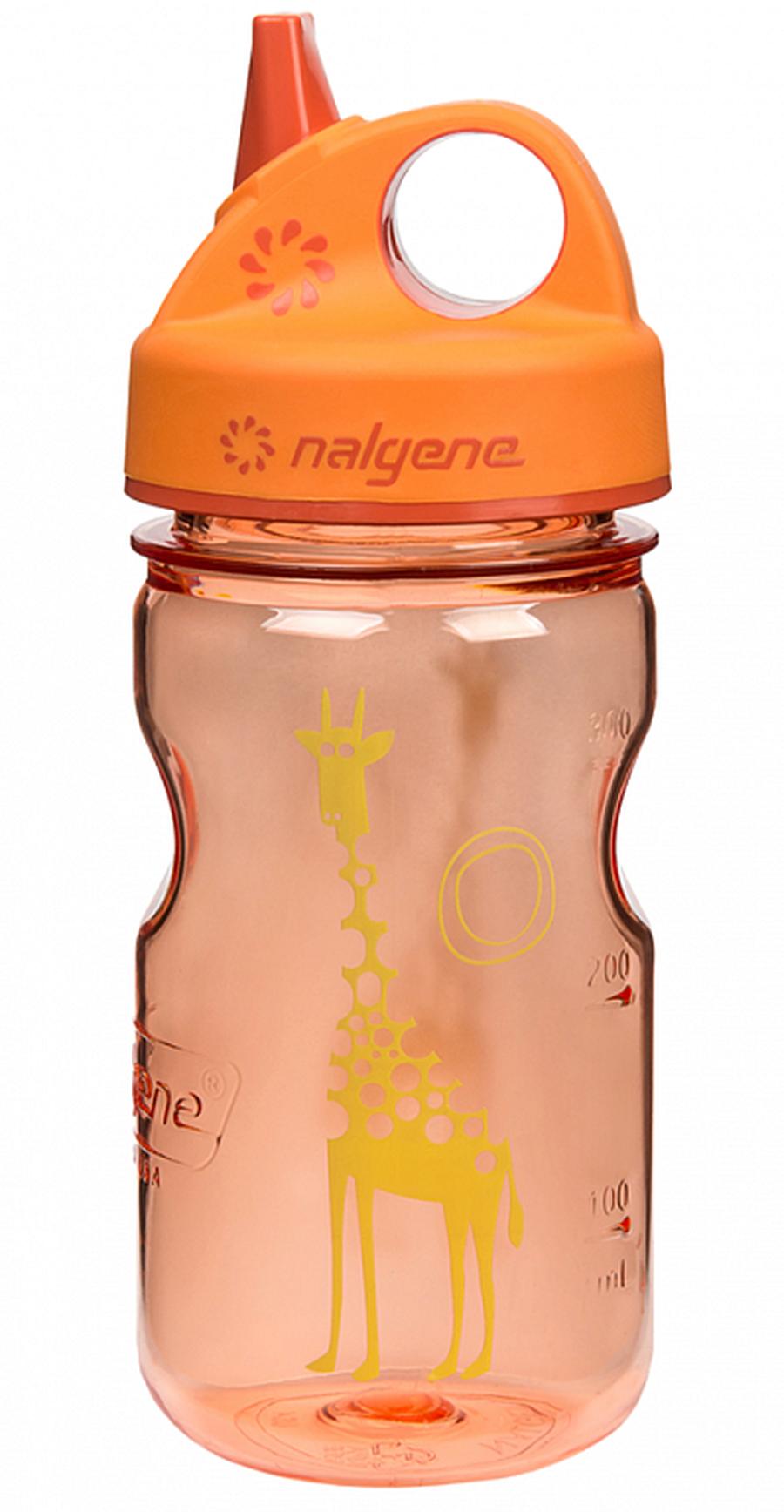 Láhev Nalgene Grip´n Gulp Kids 350ml orange/girafe