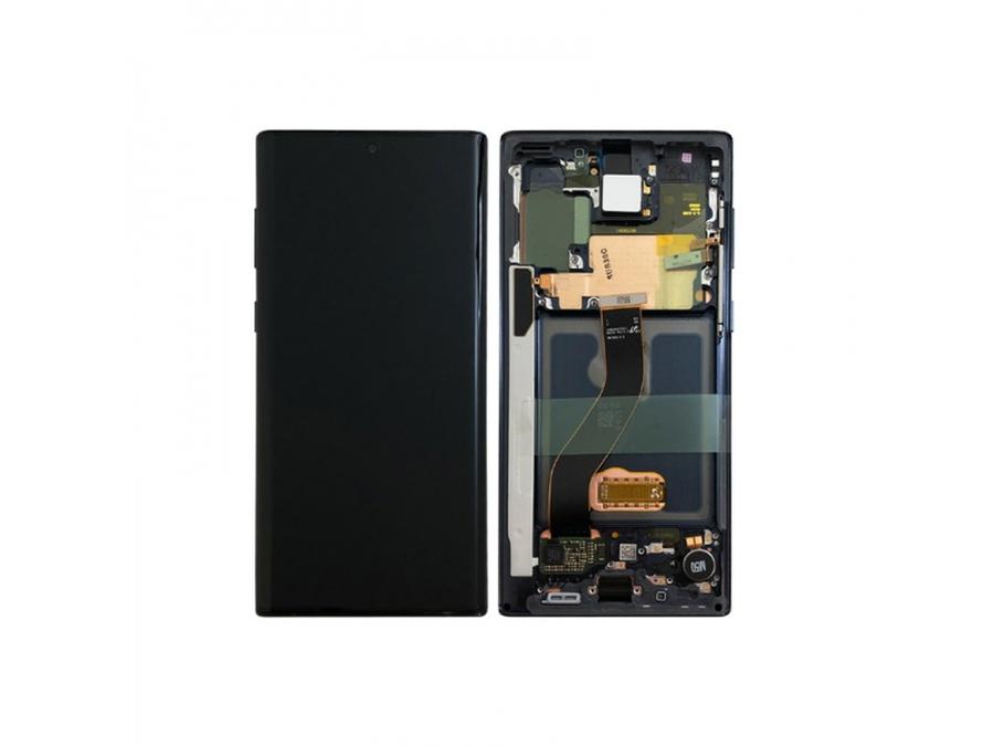 LCD + dotyk + rámeček pro Samsung Galaxy Note10, aura black