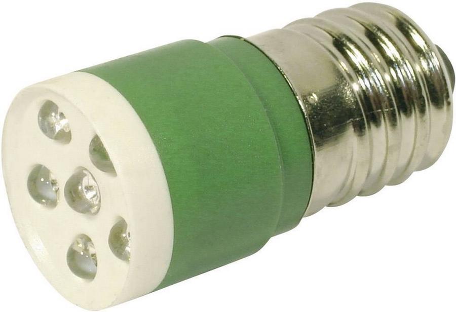LED žárovka E14 CML, 18646351, 24 V, 3150 mcd, zelená
