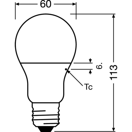 LED žárovka E27 OSRAM CLA FR 8,5W