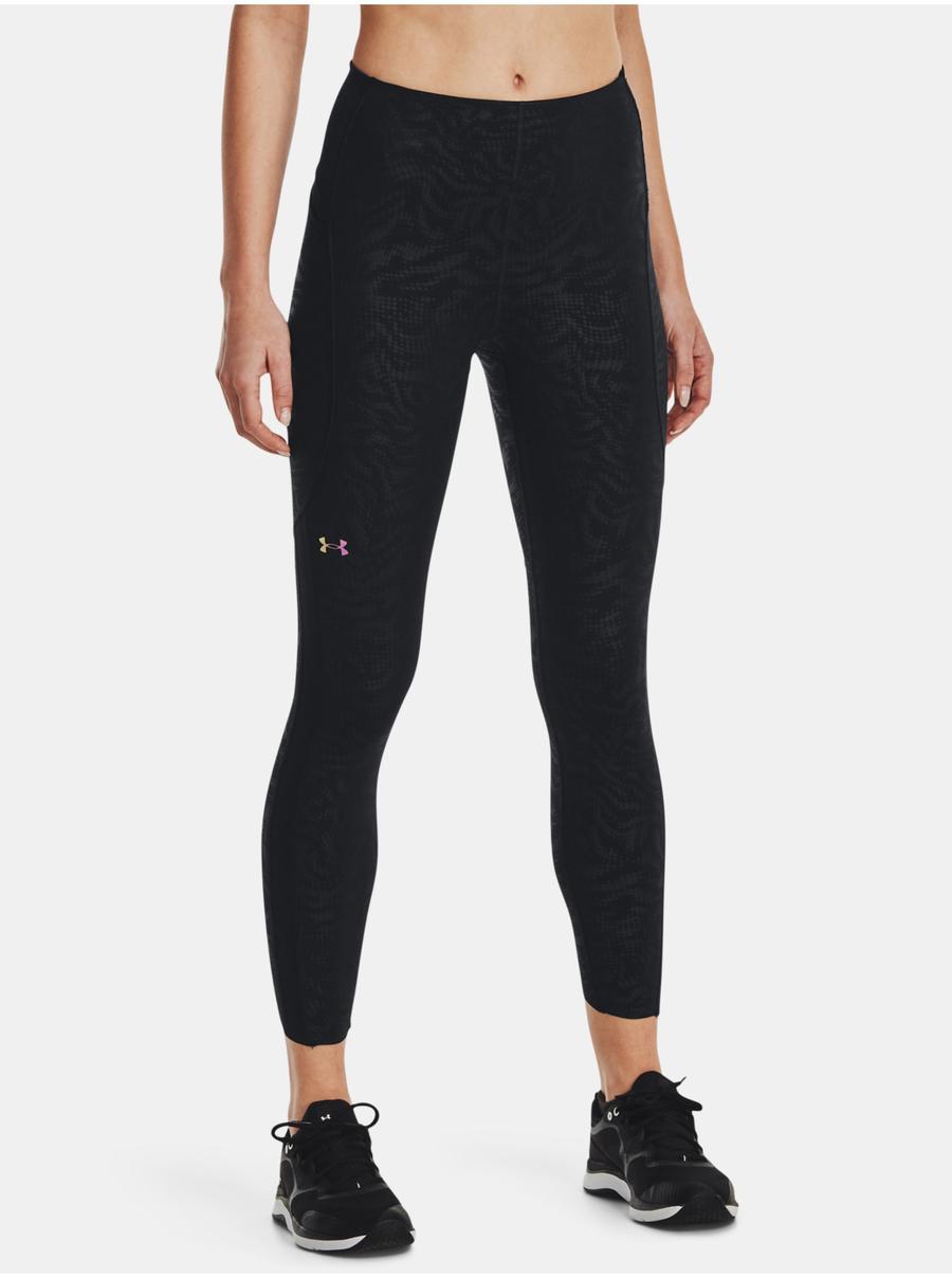 Legíny Under Armour UA Rush Legging Emboss Perf-BLK