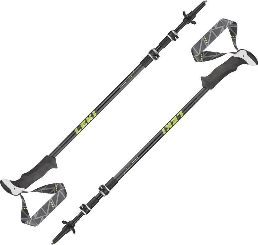 Leki Makalu Lite Trekingové hole 100 - 135 cm Gunmetal/Lime/Black/White