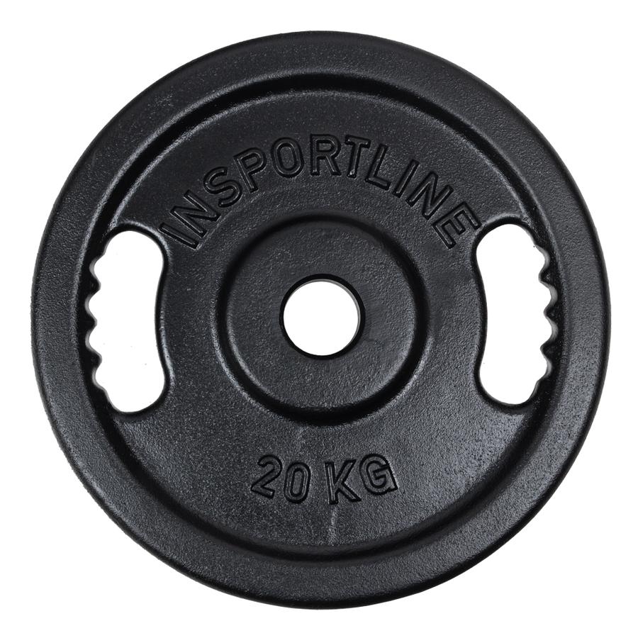 Litinový olympijský kotouč inSPORTline Castblack OL 20 kg