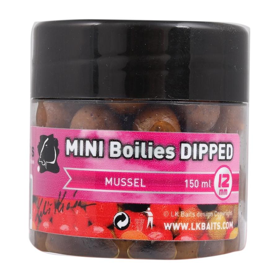 LK Baits Mini Boilies v Dipu Mussel12mm 150ml