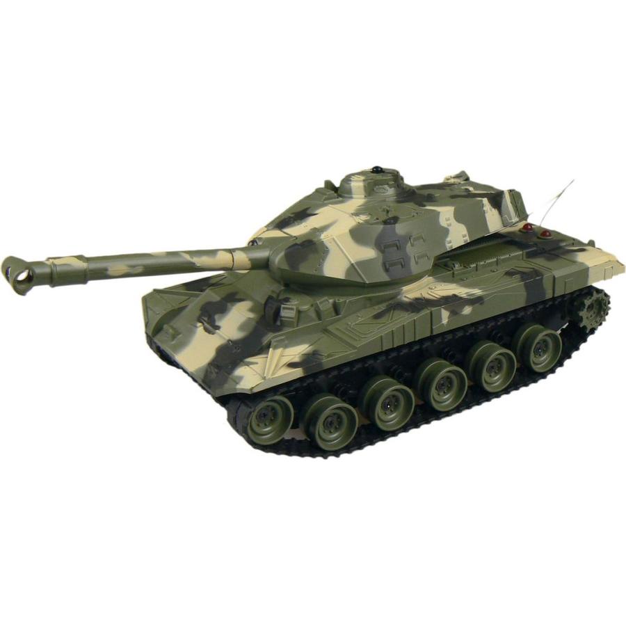 Made Tank na dálkové ovládání s pásy - Zelený