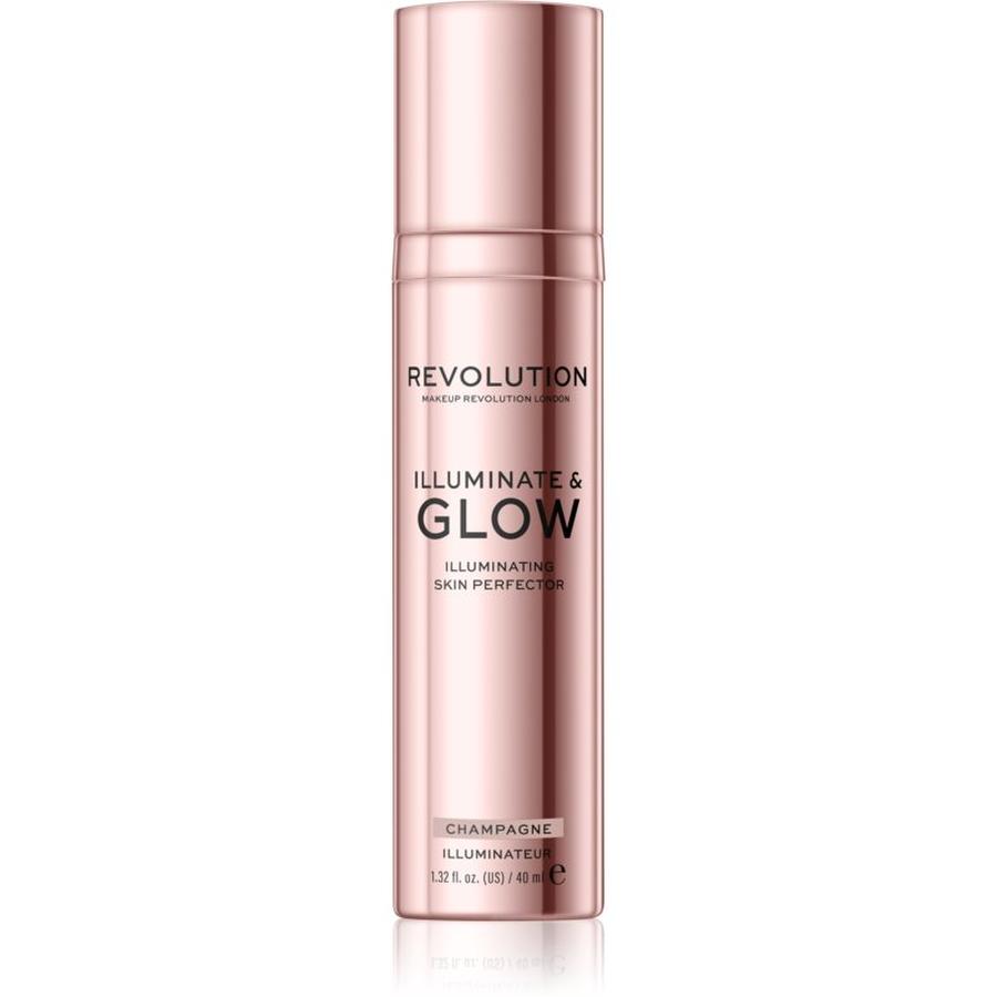 Makeup Revolution Glow Illuminate tekutý rozjasňovač odstín Champagne 40 ml