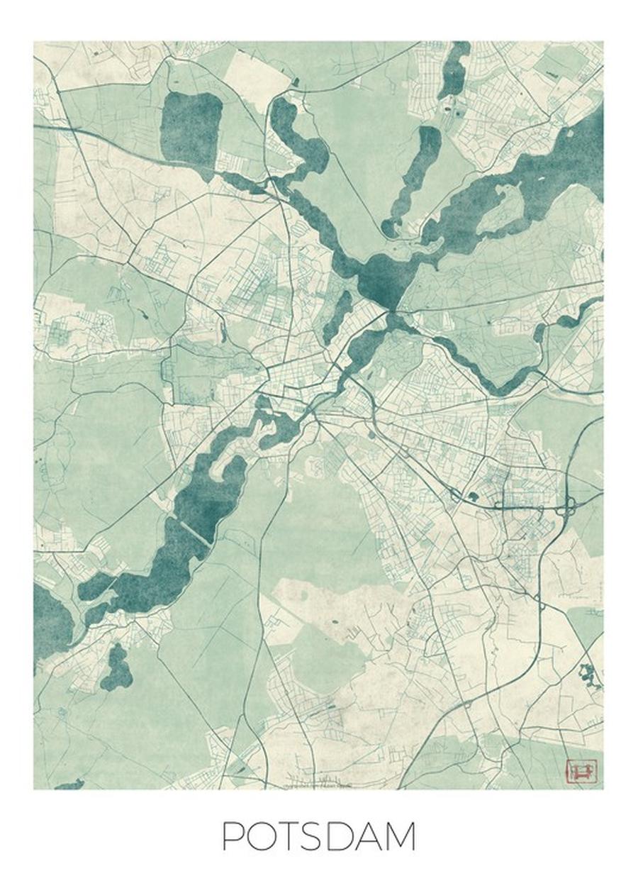 Mapa Potsdam, Hubert Roguski,